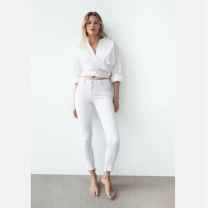 New Zara | Midrise Lightly Distressed Skinny Jean